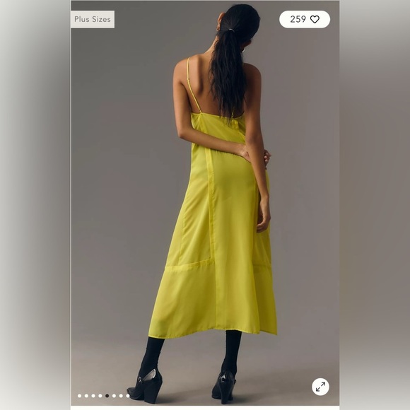 By Anthropologie Sheer Paneled Midi Dress - Picture 3 of 8